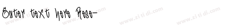 Enter text here Rese字体转换